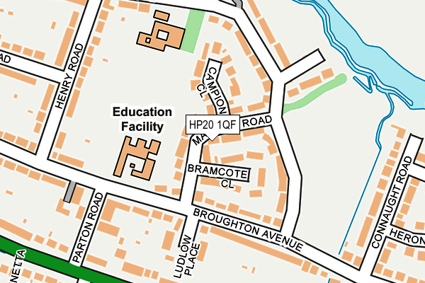 HP20 1QF map - OS OpenMap – Local (Ordnance Survey)