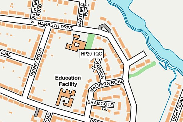 HP20 1QG map - OS OpenMap – Local (Ordnance Survey)