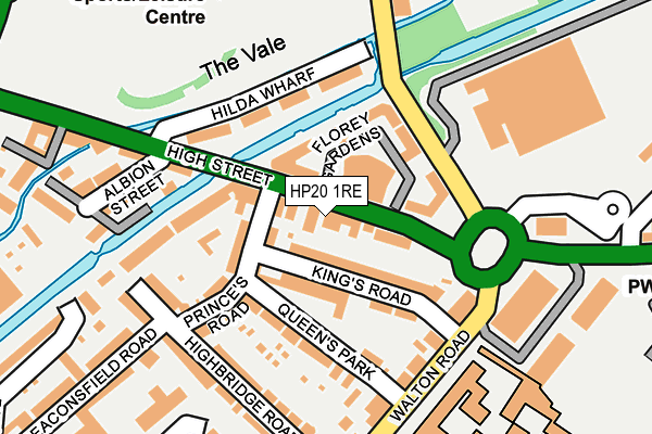 HP20 1RE map - OS OpenMap – Local (Ordnance Survey)