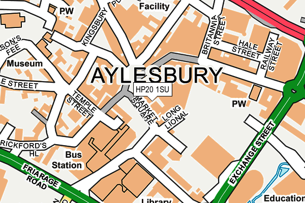 HP20 1SU map - OS OpenMap – Local (Ordnance Survey)