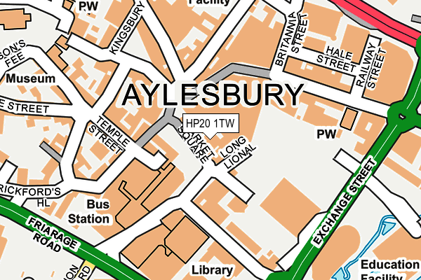 HP20 1TW map - OS OpenMap – Local (Ordnance Survey)