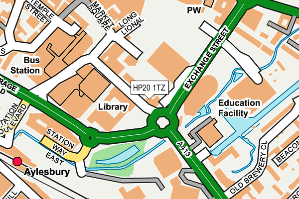 HP20 1TZ map - OS OpenMap – Local (Ordnance Survey)