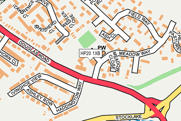 HP20 1XB map - OS OpenMap – Local (Ordnance Survey)