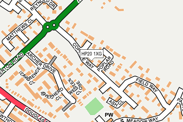 HP20 1XG map - OS OpenMap – Local (Ordnance Survey)