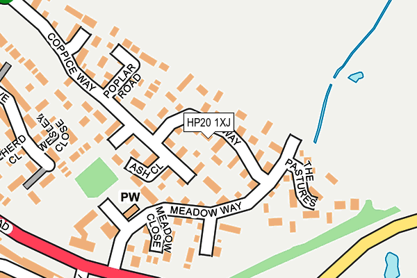 HP20 1XJ map - OS OpenMap – Local (Ordnance Survey)