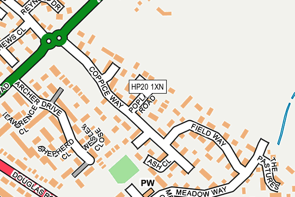HP20 1XN map - OS OpenMap – Local (Ordnance Survey)