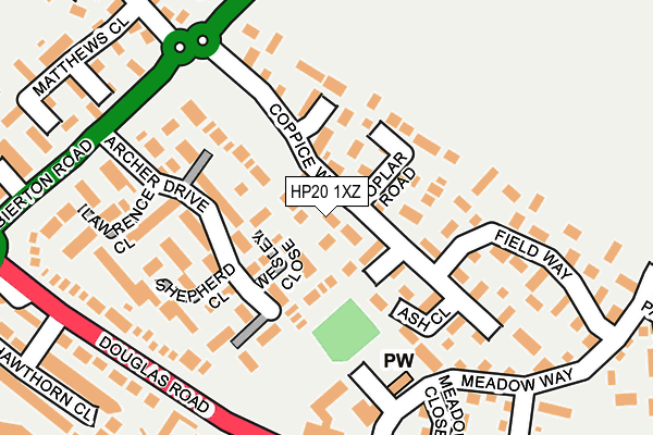 HP20 1XZ map - OS OpenMap – Local (Ordnance Survey)