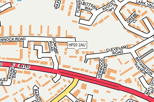 HP20 2AU map - OS OpenMap – Local (Ordnance Survey)