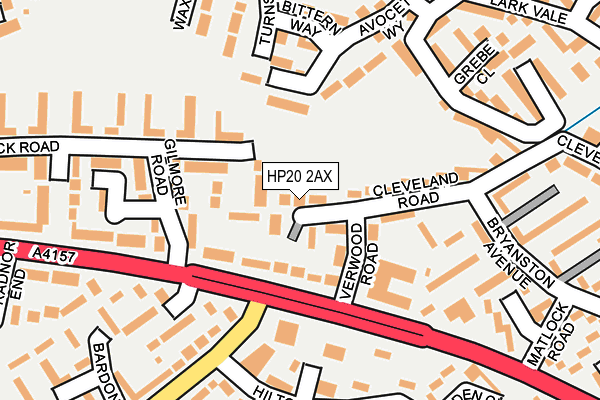 HP20 2AX map - OS OpenMap – Local (Ordnance Survey)