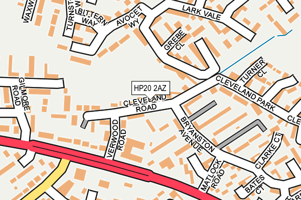 HP20 2AZ map - OS OpenMap – Local (Ordnance Survey)