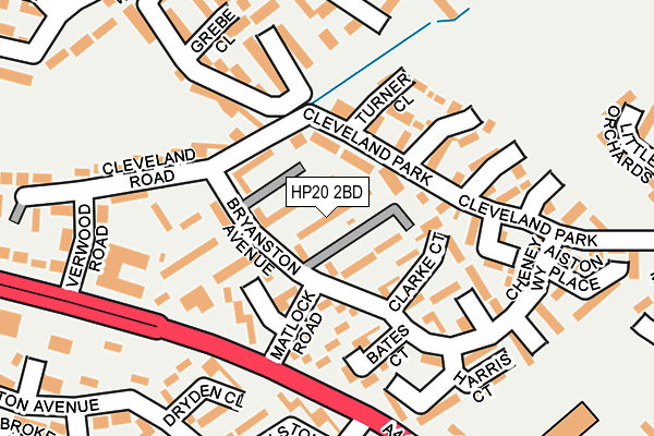HP20 2BD map - OS OpenMap – Local (Ordnance Survey)