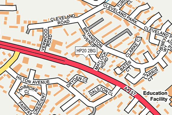 HP20 2BG map - OS OpenMap – Local (Ordnance Survey)