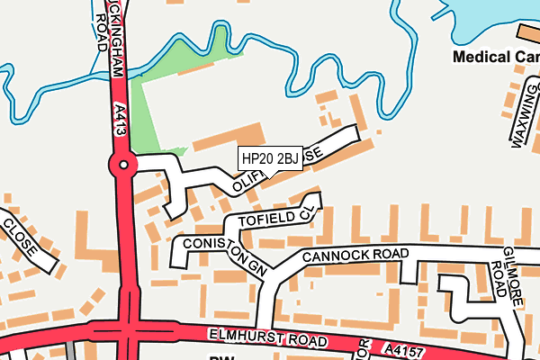 HP20 2BJ map - OS OpenMap – Local (Ordnance Survey)