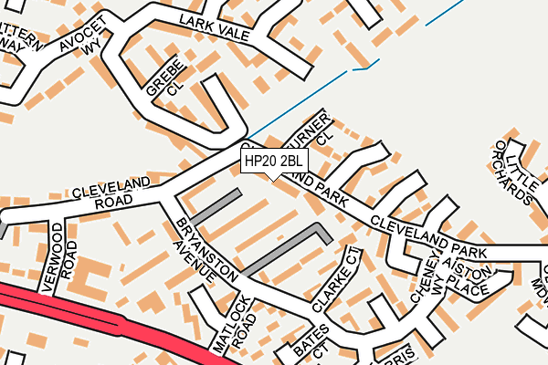 HP20 2BL map - OS OpenMap – Local (Ordnance Survey)