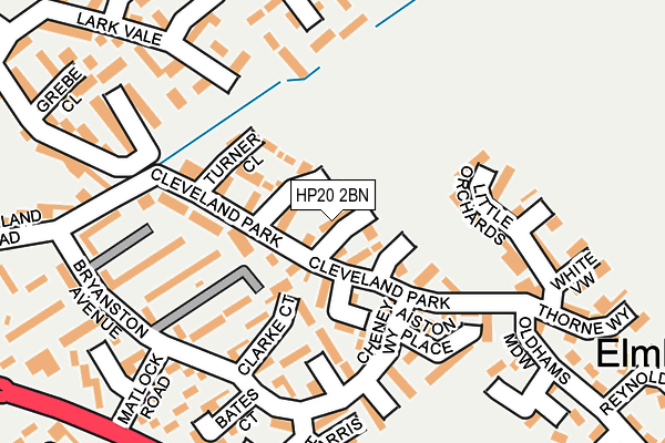 HP20 2BN map - OS OpenMap – Local (Ordnance Survey)