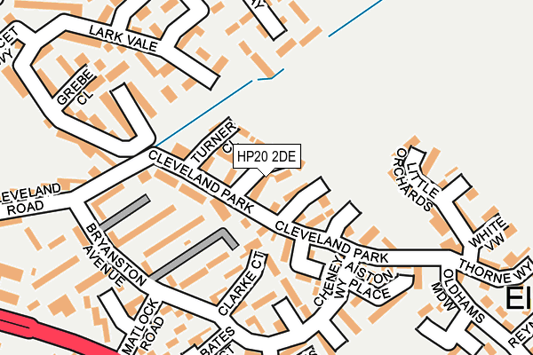HP20 2DE map - OS OpenMap – Local (Ordnance Survey)