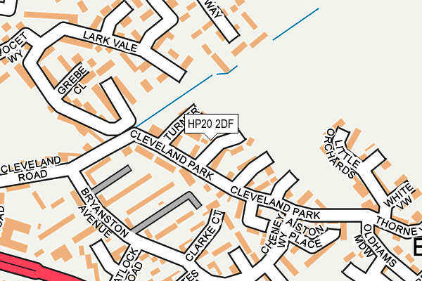 HP20 2DF map - OS OpenMap – Local (Ordnance Survey)