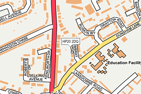 HP20 2DQ map - OS OpenMap – Local (Ordnance Survey)