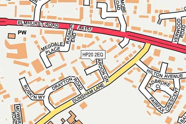 HP20 2EQ map - OS OpenMap – Local (Ordnance Survey)