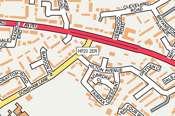 HP20 2ER map - OS OpenMap – Local (Ordnance Survey)