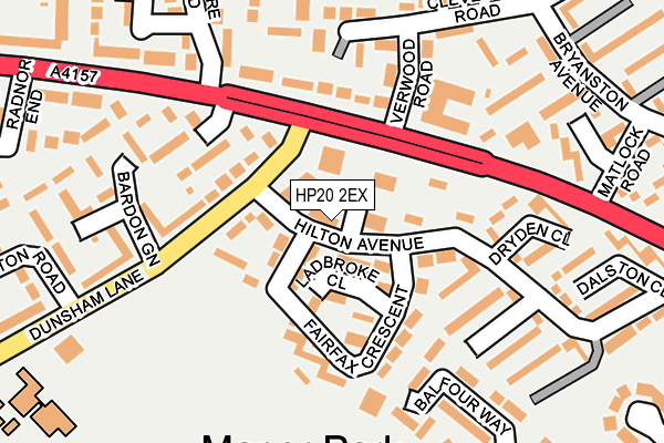 HP20 2EX map - OS OpenMap – Local (Ordnance Survey)