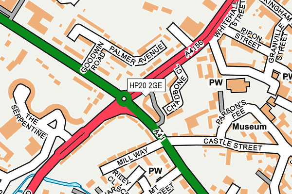 HP20 2GE map - OS OpenMap – Local (Ordnance Survey)