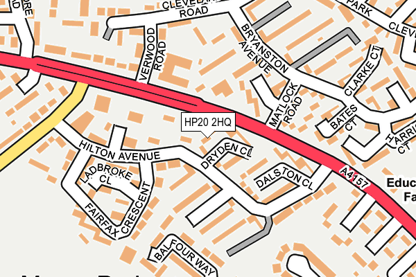 HP20 2HQ map - OS OpenMap – Local (Ordnance Survey)
