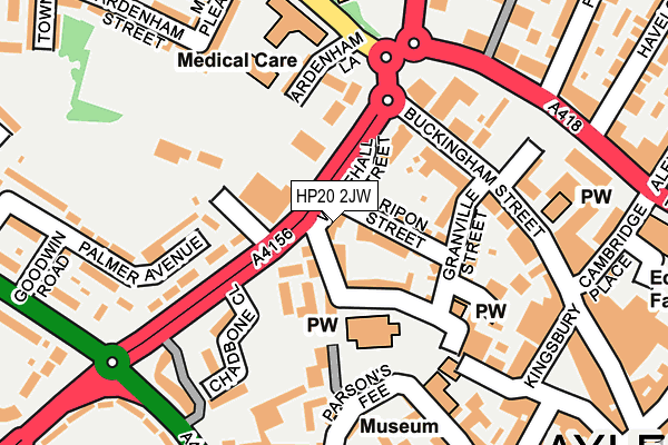 HP20 2JW map - OS OpenMap – Local (Ordnance Survey)