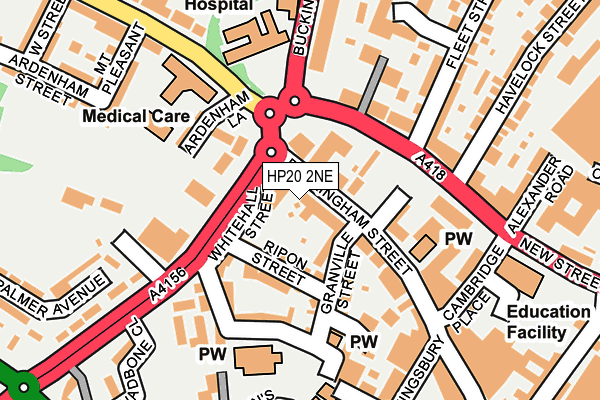 HP20 2NE map - OS OpenMap – Local (Ordnance Survey)