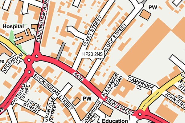 HP20 2NS map - OS OpenMap – Local (Ordnance Survey)