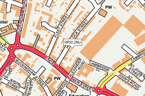 HP20 2NU map - OS OpenMap – Local (Ordnance Survey)