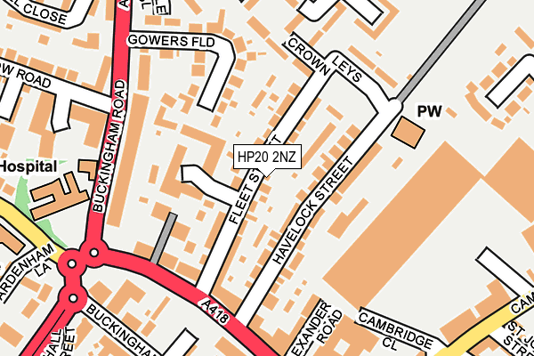 HP20 2NZ map - OS OpenMap – Local (Ordnance Survey)
