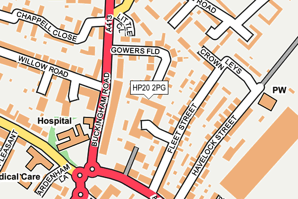 HP20 2PG map - OS OpenMap – Local (Ordnance Survey)
