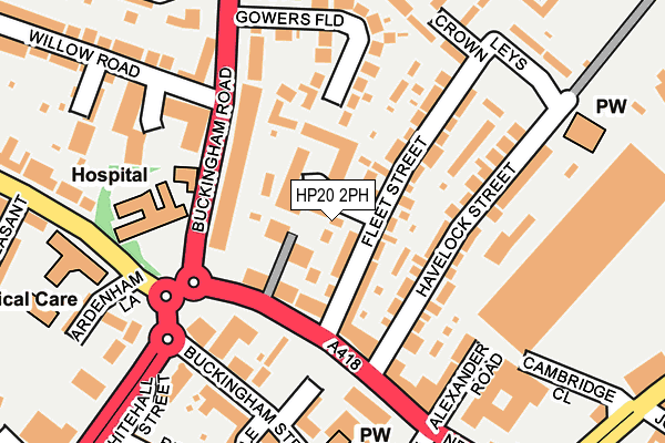 HP20 2PH map - OS OpenMap – Local (Ordnance Survey)