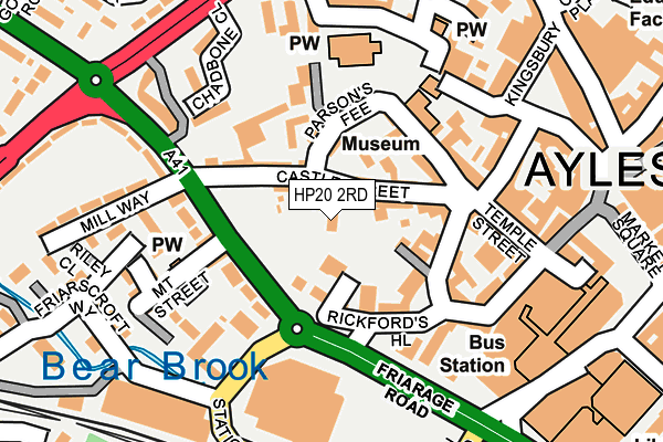 HP20 2RD map - OS OpenMap – Local (Ordnance Survey)