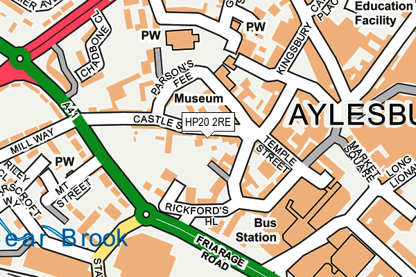 HP20 2RE map - OS OpenMap – Local (Ordnance Survey)