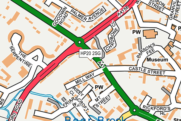 HP20 2SG map - OS OpenMap – Local (Ordnance Survey)