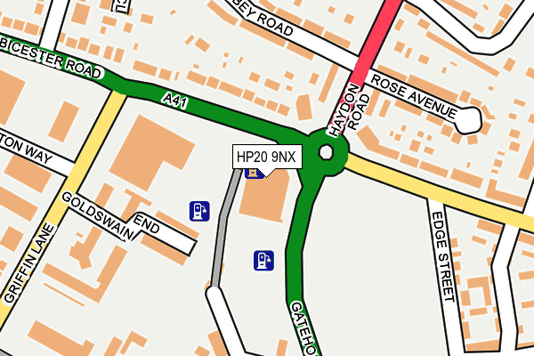HP20 9NX map - OS OpenMap – Local (Ordnance Survey)