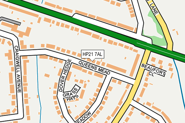 HP21 7AL map - OS OpenMap – Local (Ordnance Survey)