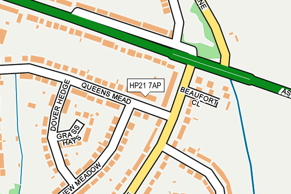 HP21 7AP map - OS OpenMap – Local (Ordnance Survey)