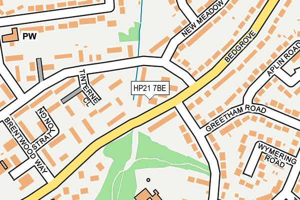 HP21 7BE map - OS OpenMap – Local (Ordnance Survey)