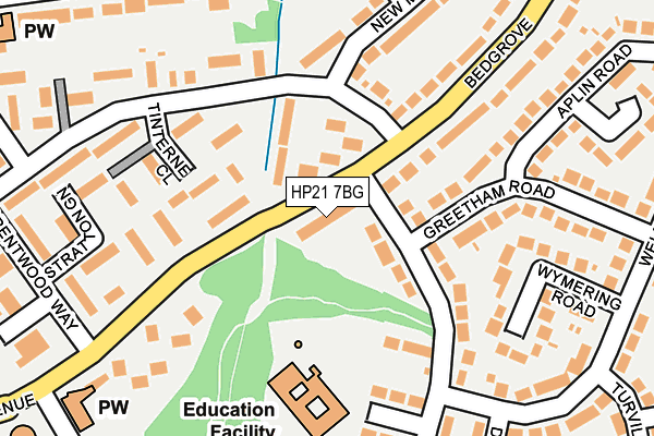 HP21 7BG map - OS OpenMap – Local (Ordnance Survey)