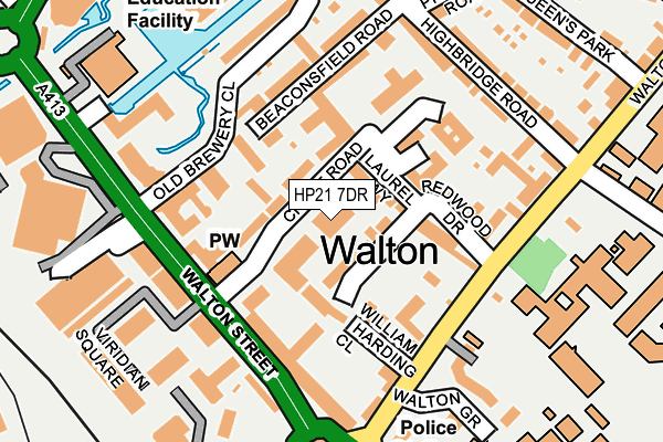 HP21 7DR map - OS OpenMap – Local (Ordnance Survey)