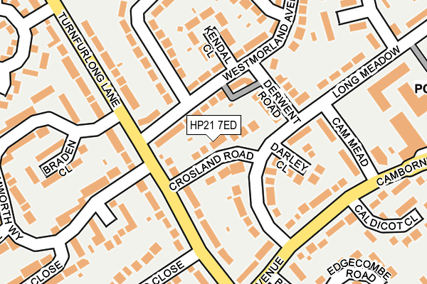 HP21 7ED map - OS OpenMap – Local (Ordnance Survey)