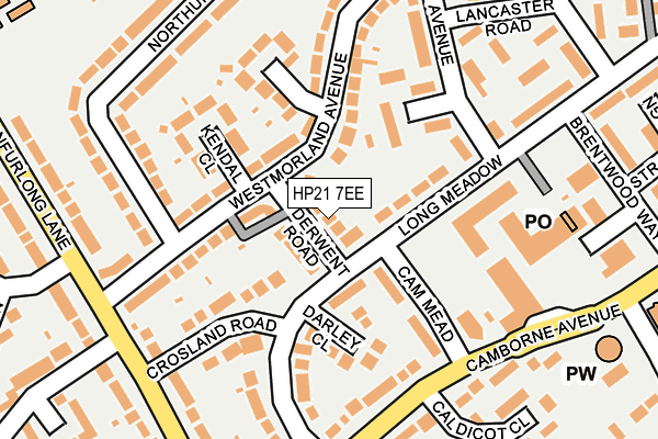 HP21 7EE map - OS OpenMap – Local (Ordnance Survey)