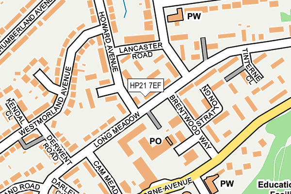 HP21 7EF map - OS OpenMap – Local (Ordnance Survey)