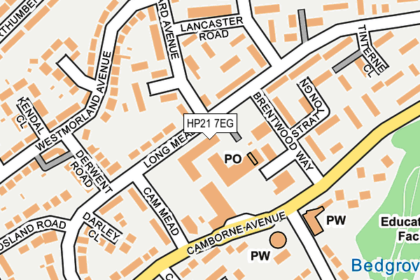 HP21 7EG map - OS OpenMap – Local (Ordnance Survey)