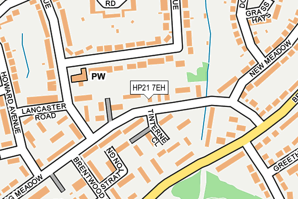 HP21 7EH map - OS OpenMap – Local (Ordnance Survey)