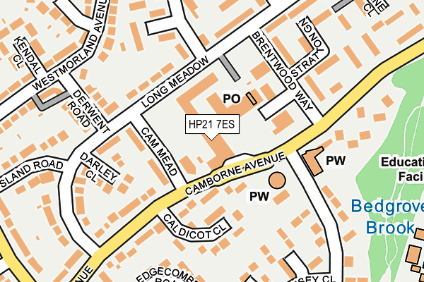 HP21 7ES map - OS OpenMap – Local (Ordnance Survey)