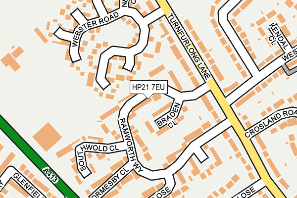 HP21 7EU map - OS OpenMap – Local (Ordnance Survey)